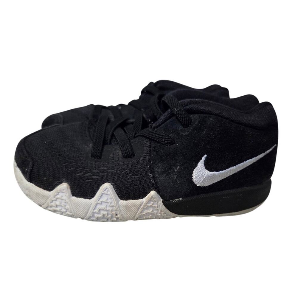 Nike Kyrie 4 TD Black White 6C Toddler Basketball Sneakers Tennis Shoes